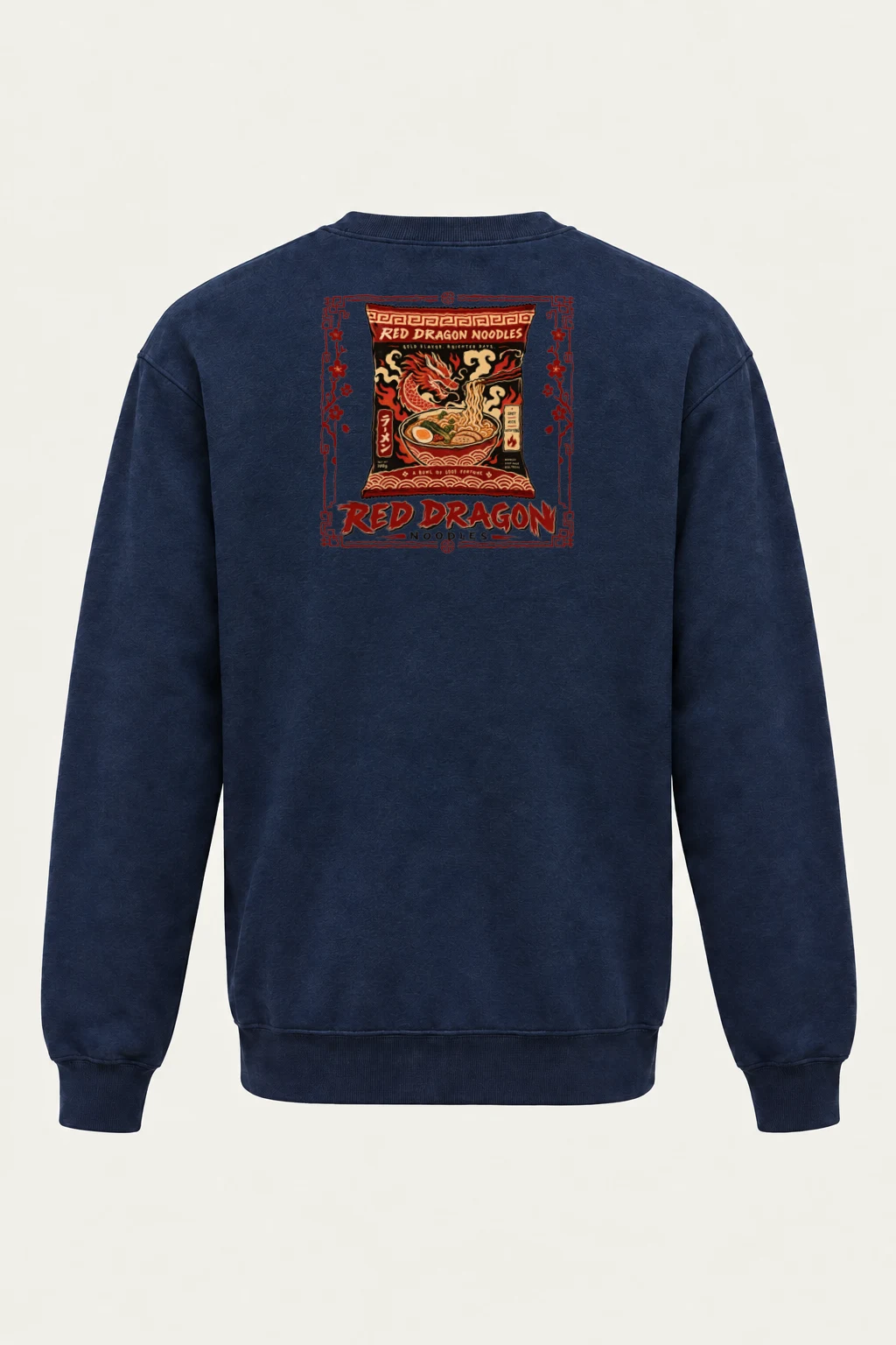 "Red Dragon Noodles" Heavy Blend Unisex Crewneck Sweatshirt | Gildan 18000
