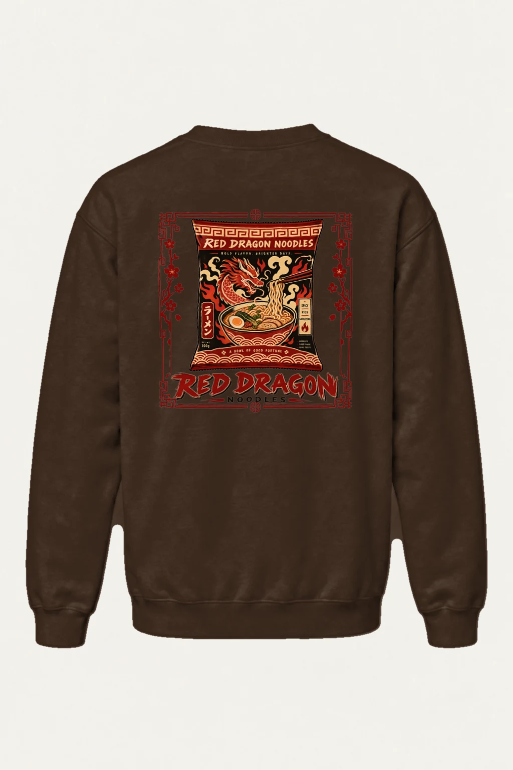 "Red Dragon Noodles" Heavy Blend Unisex Crewneck Sweatshirt | Gildan 18000
