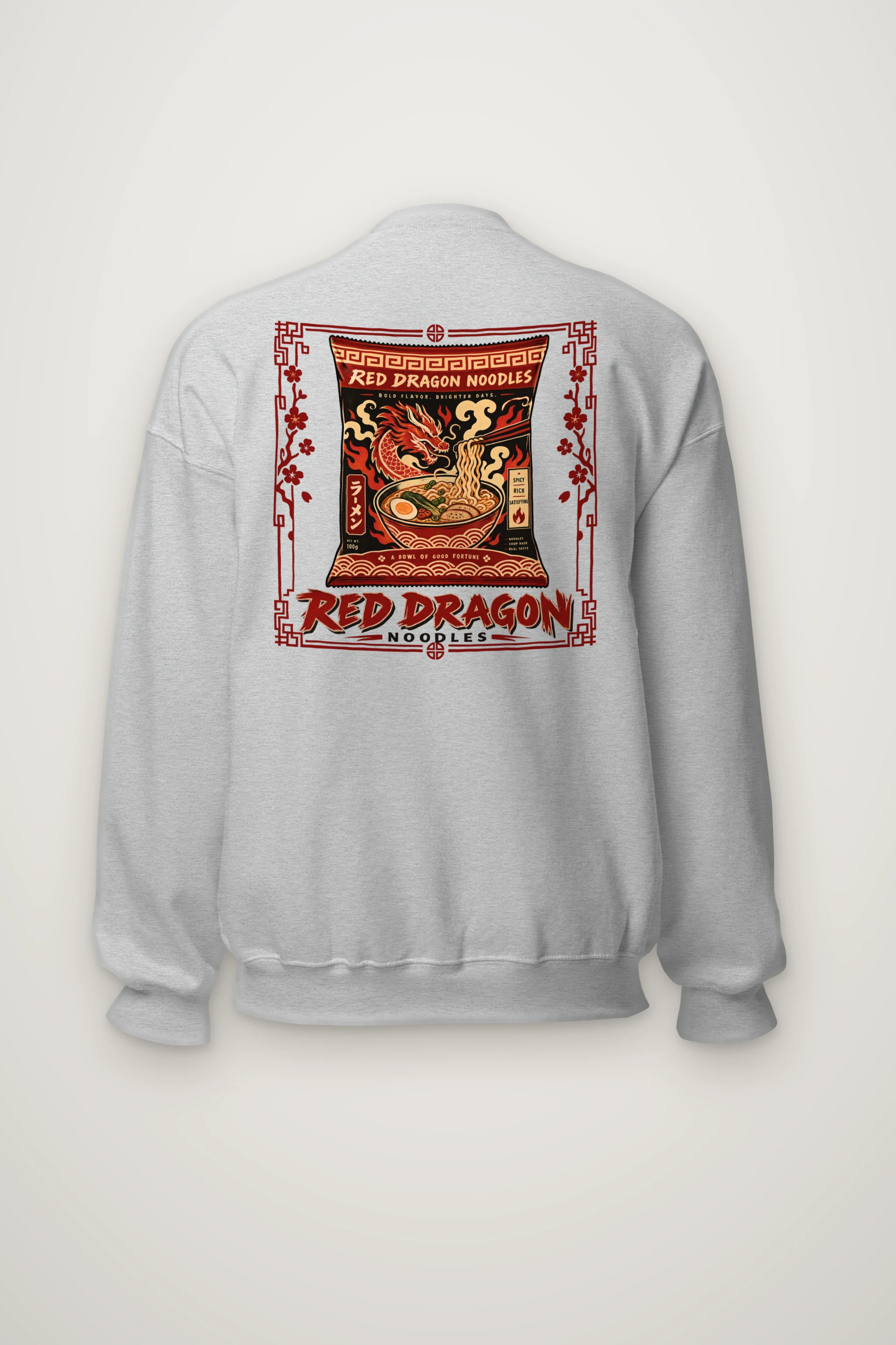 "Red Dragon Noodles" Heavy Blend Unisex Crewneck Sweatshirt