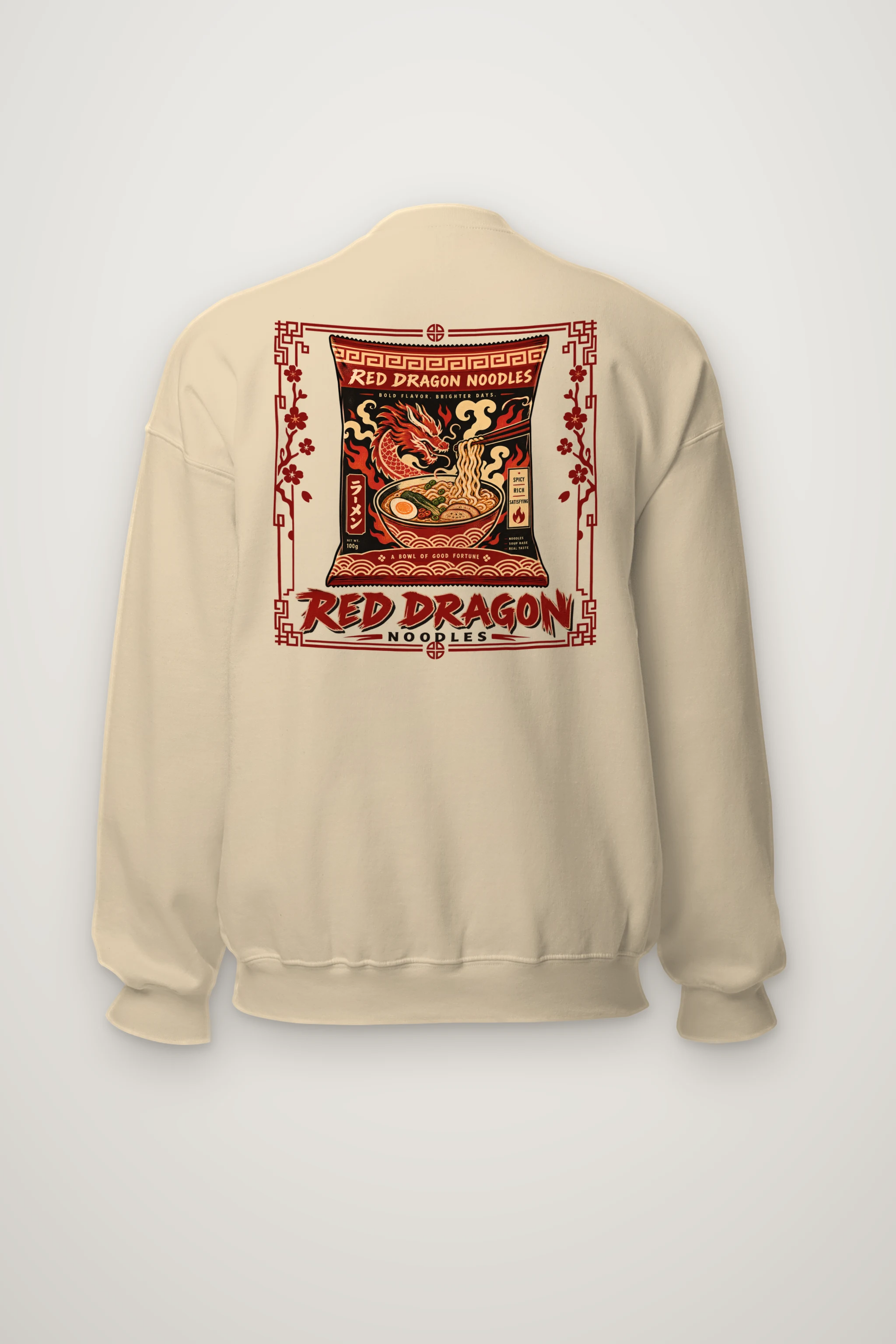 "Red Dragon Noodles" Heavy Blend Unisex Crewneck Sweatshirt