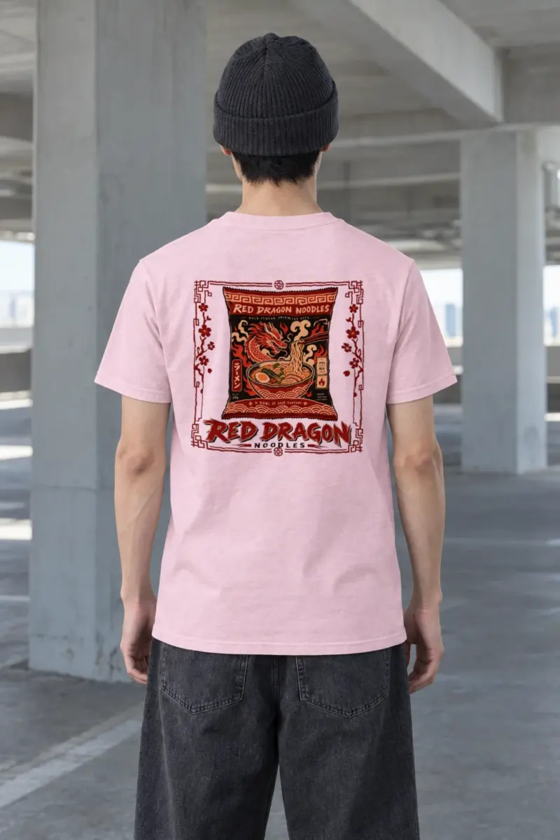 "Red Dragon Noodles" Heavyweight Unisex Crewneck T-shirt