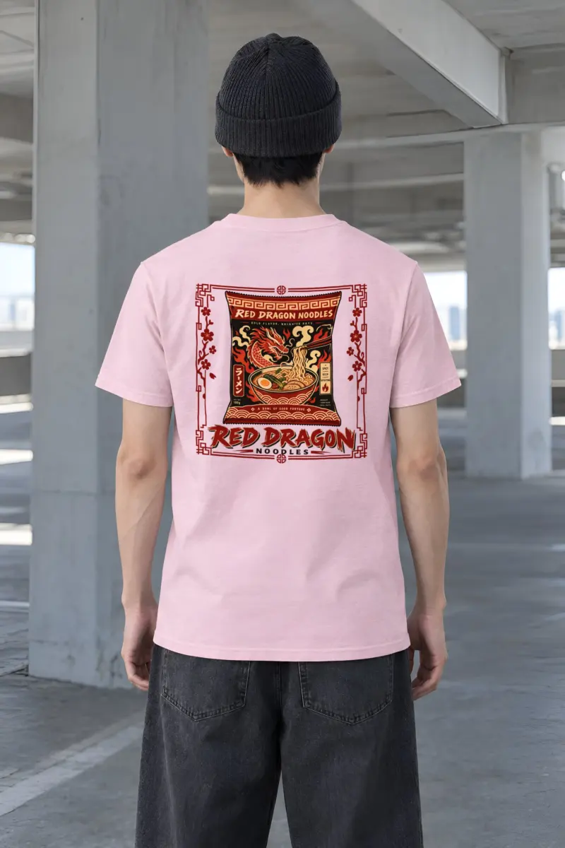 "Red Dragon Noodles" Heavyweight Unisex Crewneck T-shirt