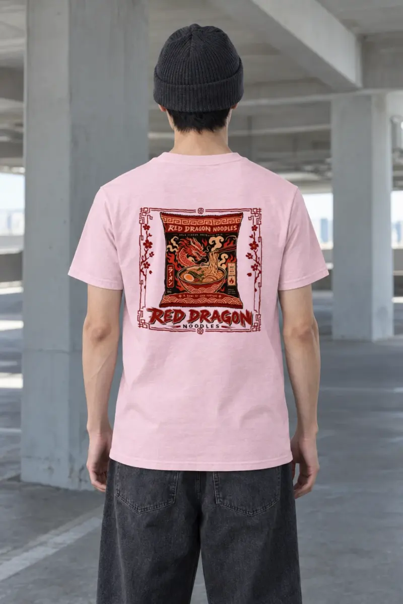 "Red Dragon Noodles" Heavyweight Unisex Crewneck T-shirt