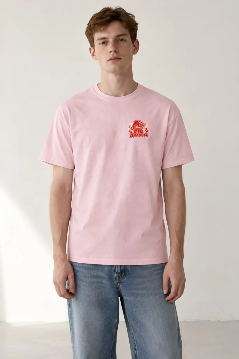 "Red Dragon Noodles" Heavyweight Unisex Crewneck T-shirt