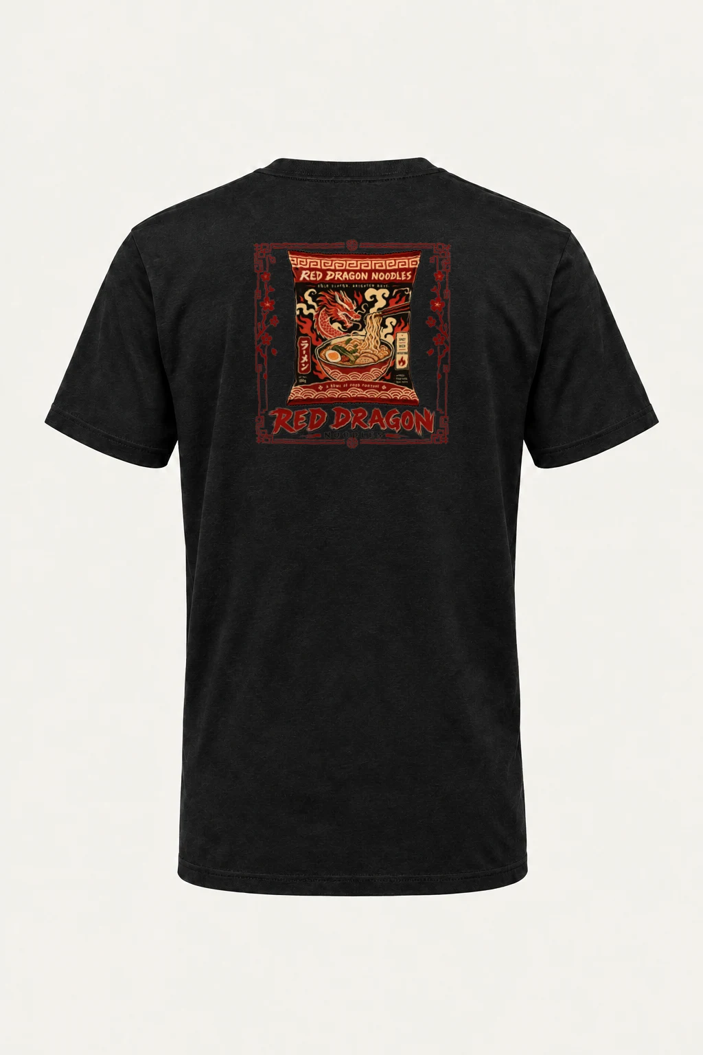 "Red Dragon Noodles" Heavyweight Unisex Crewneck T-shirt | Gildan 5000