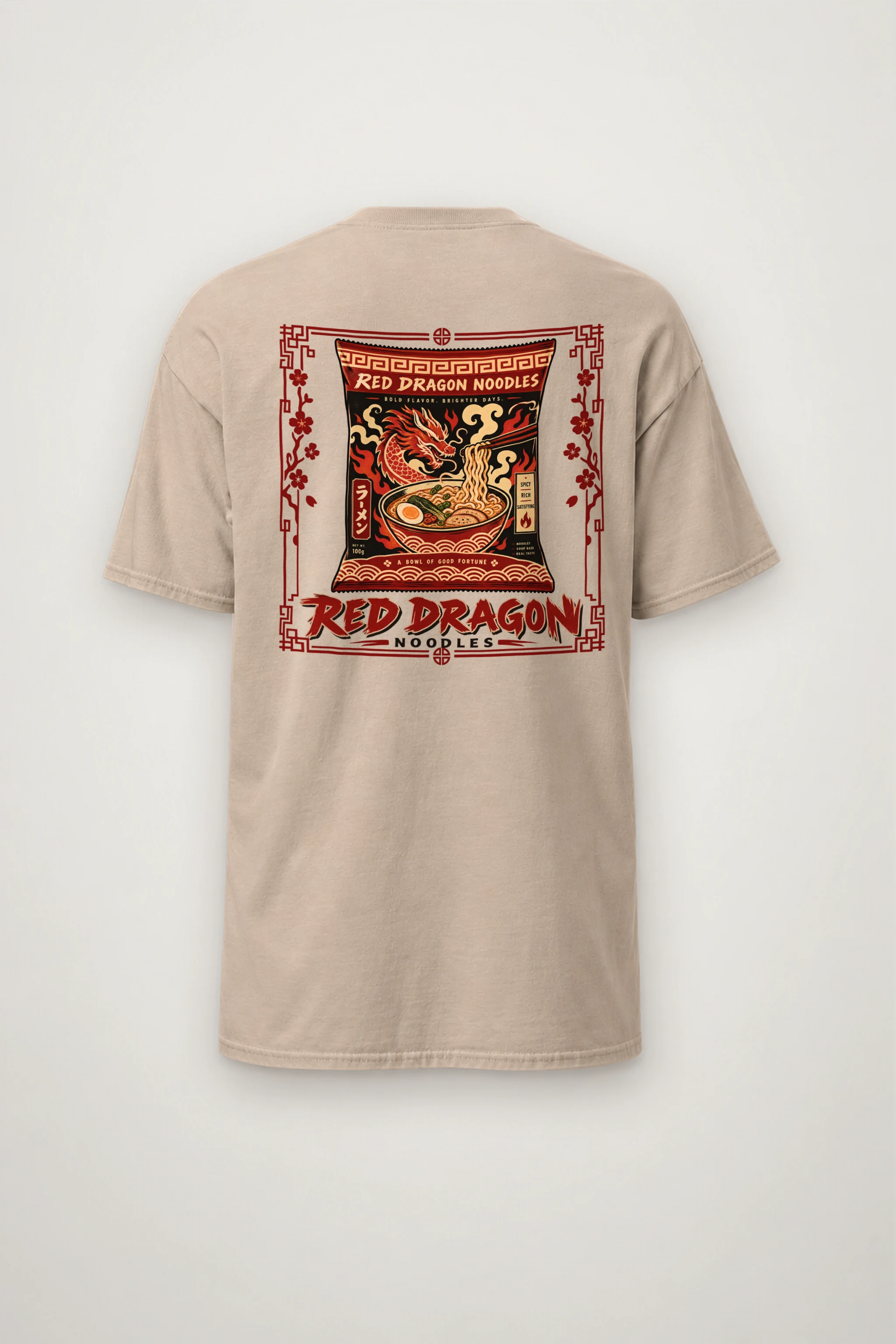 "Red Dragon Noodles" Heavyweight Unisex Crewneck T-shirt