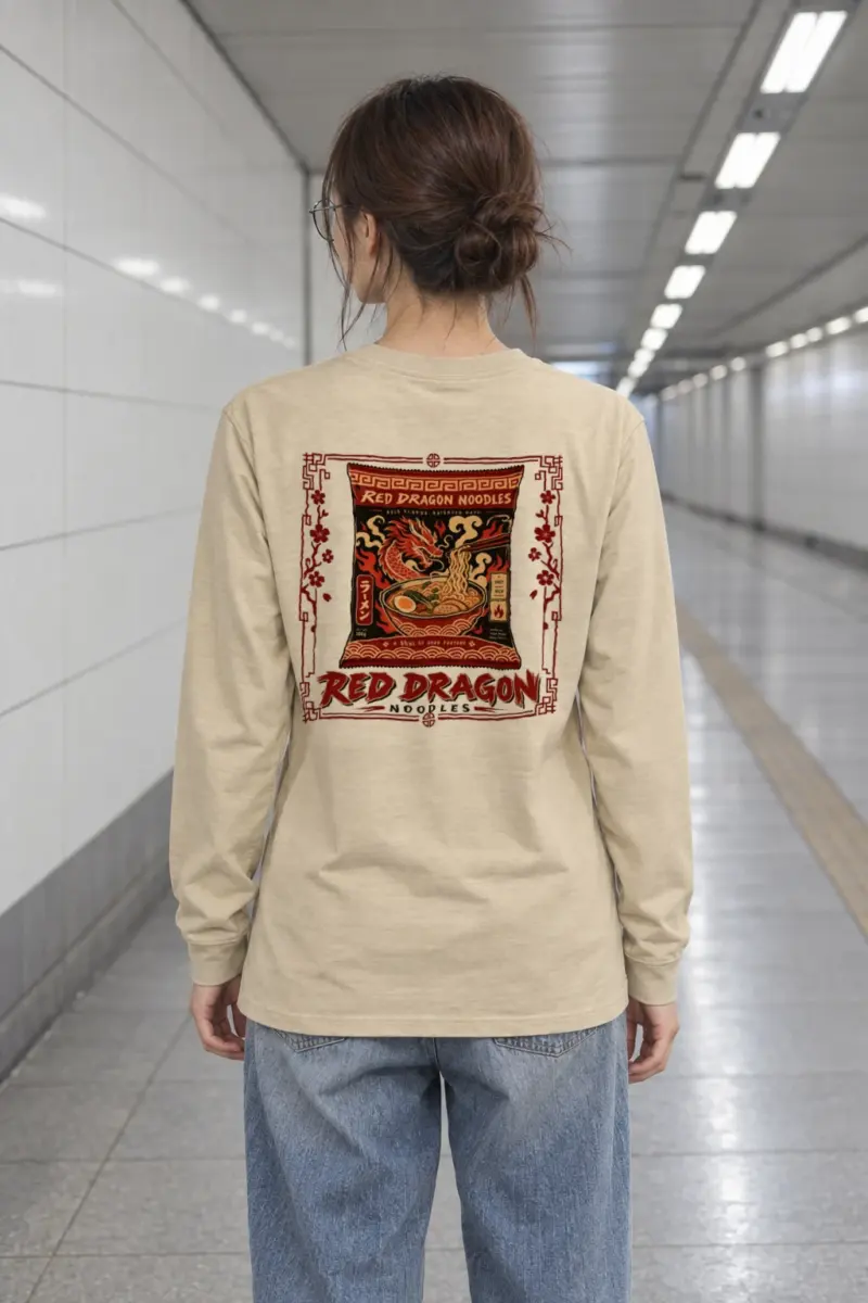 "Red Dragon Noodles" Unisex Longsleeve T-shirt