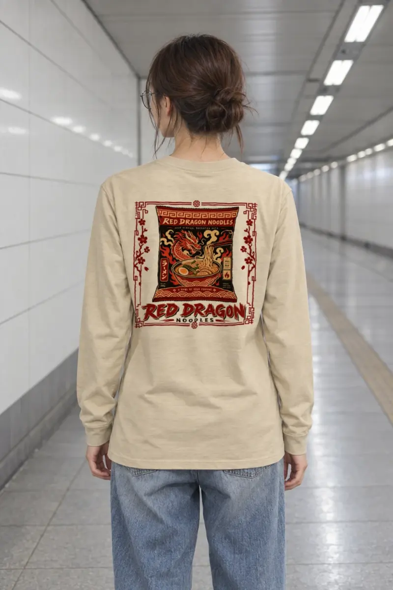 "Red Dragon Noodles" Unisex Longsleeve T-shirt | Gildan 2400