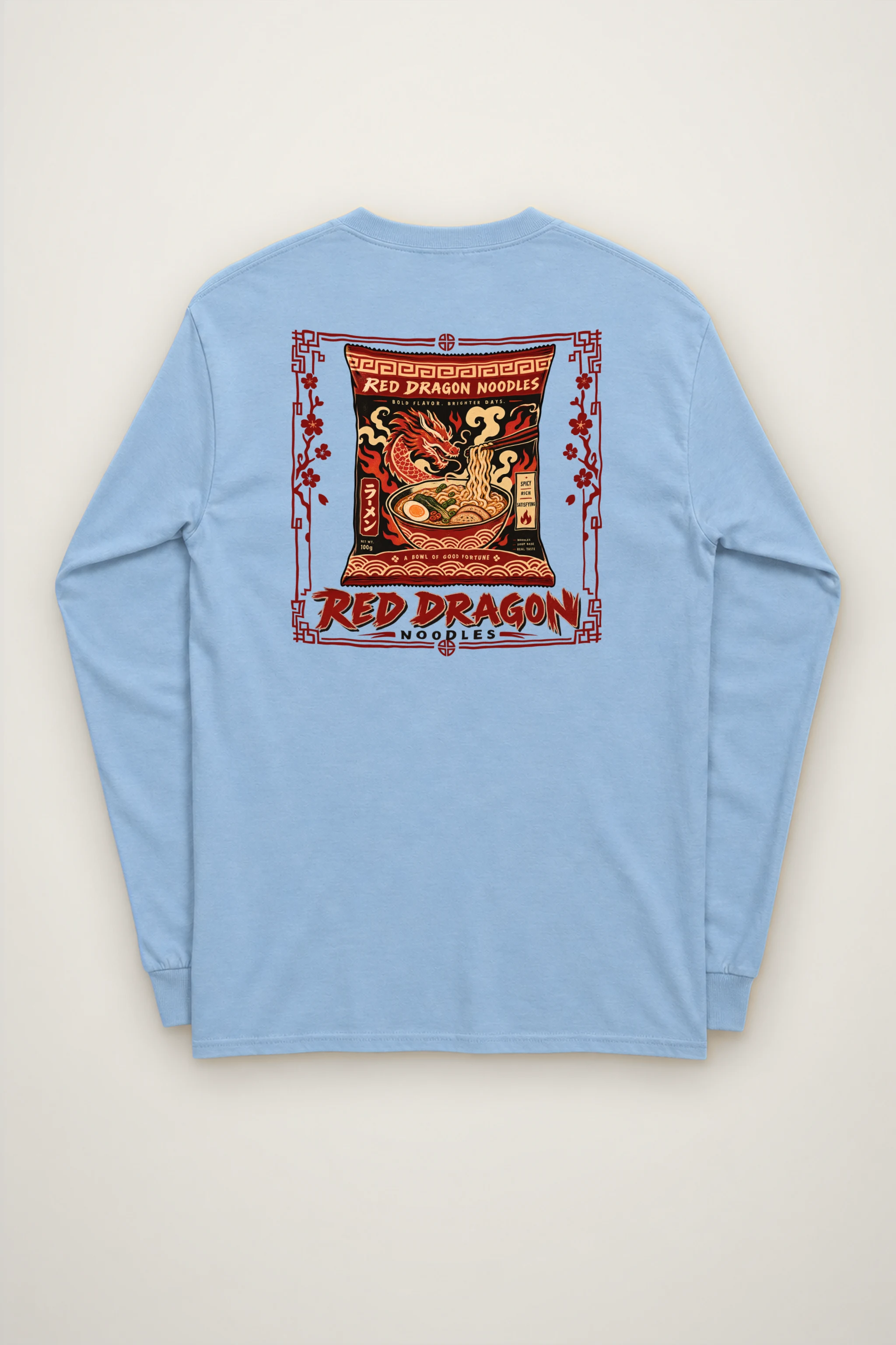 "Red Dragon Noodles" Unisex Longsleeve T-shirt