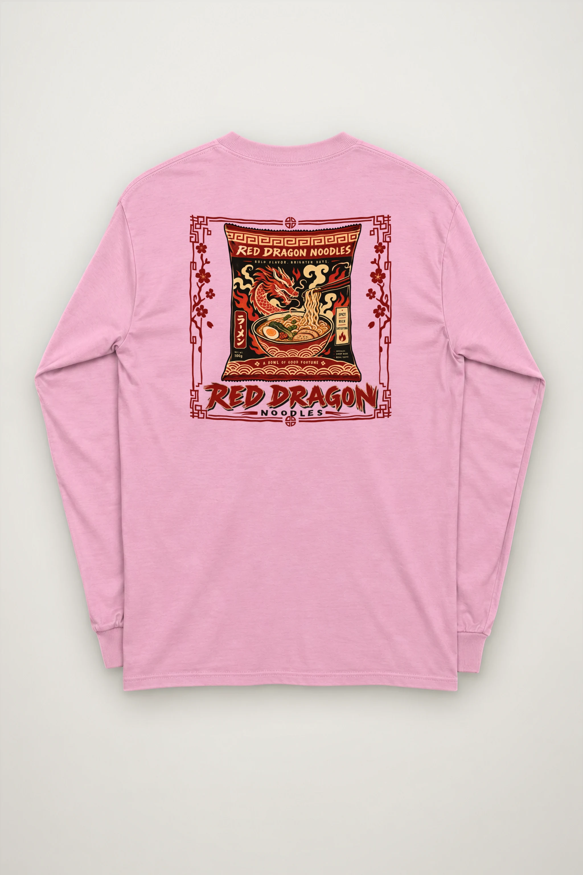 "Red Dragon Noodles" Unisex Longsleeve T-shirt