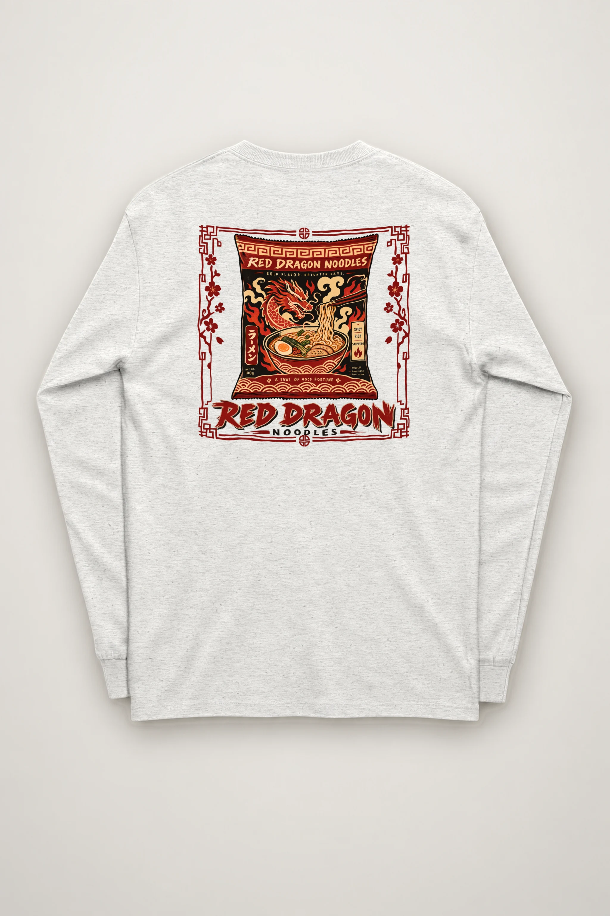 "Red Dragon Noodles" Unisex Longsleeve T-shirt