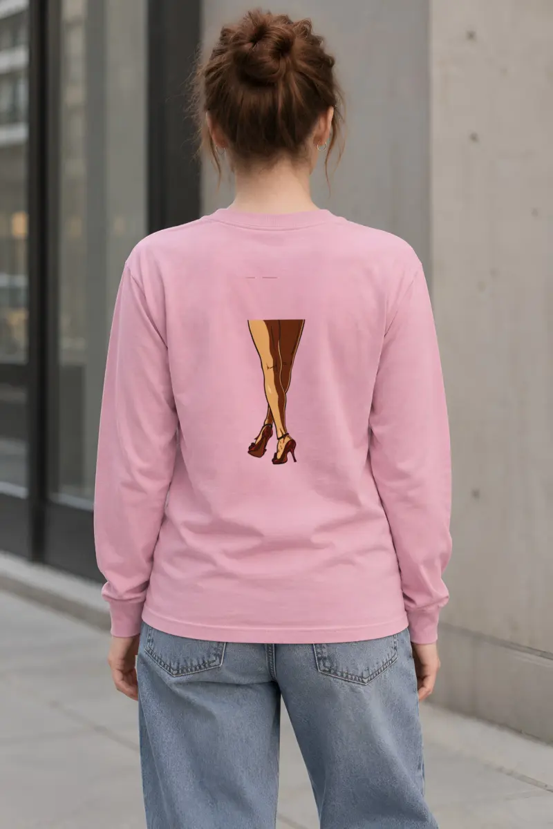 "Red Heel Crossings" Unisex Longsleeve T-shirt