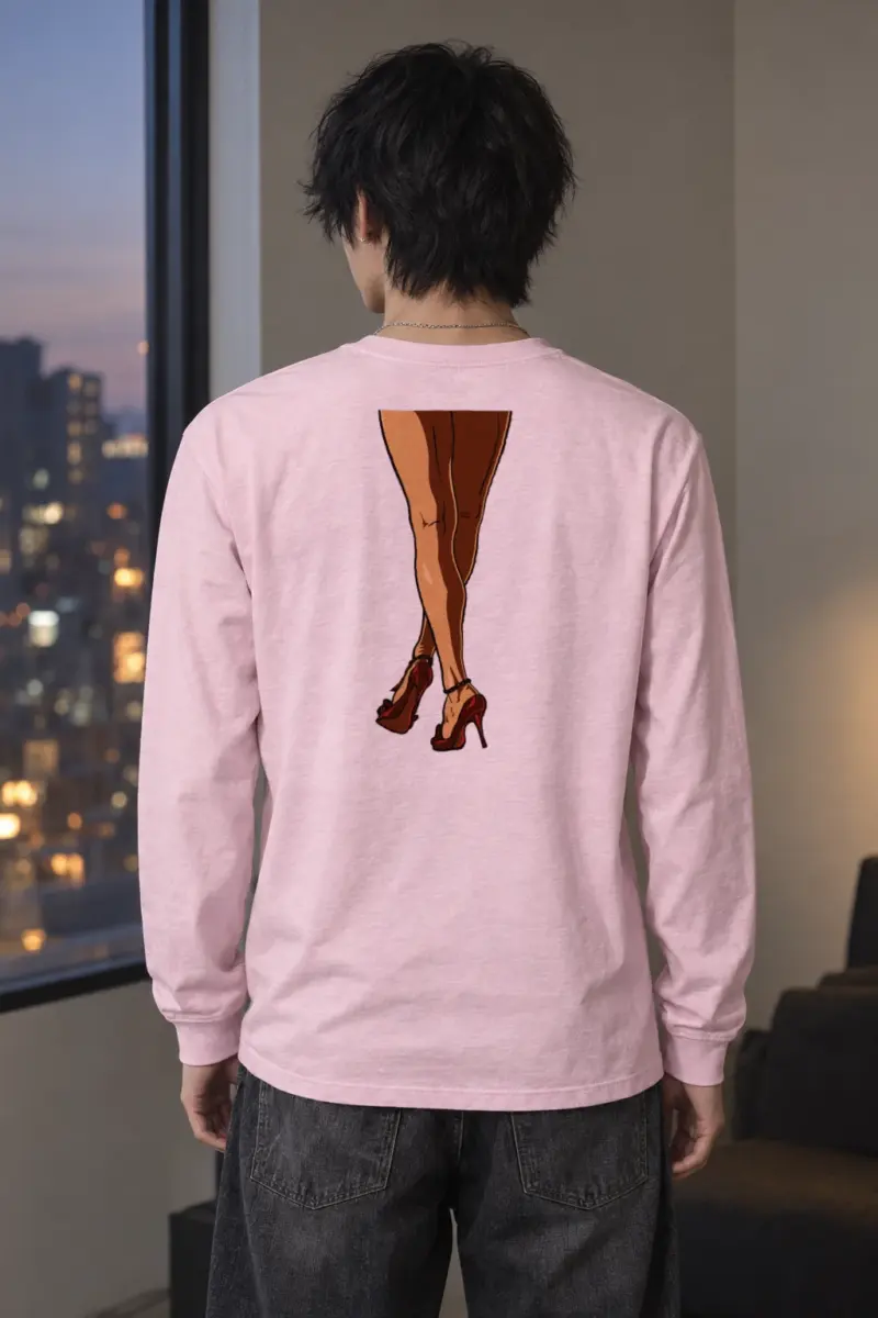 "Red Heel Crossings" Unisex Longsleeve T-shirt