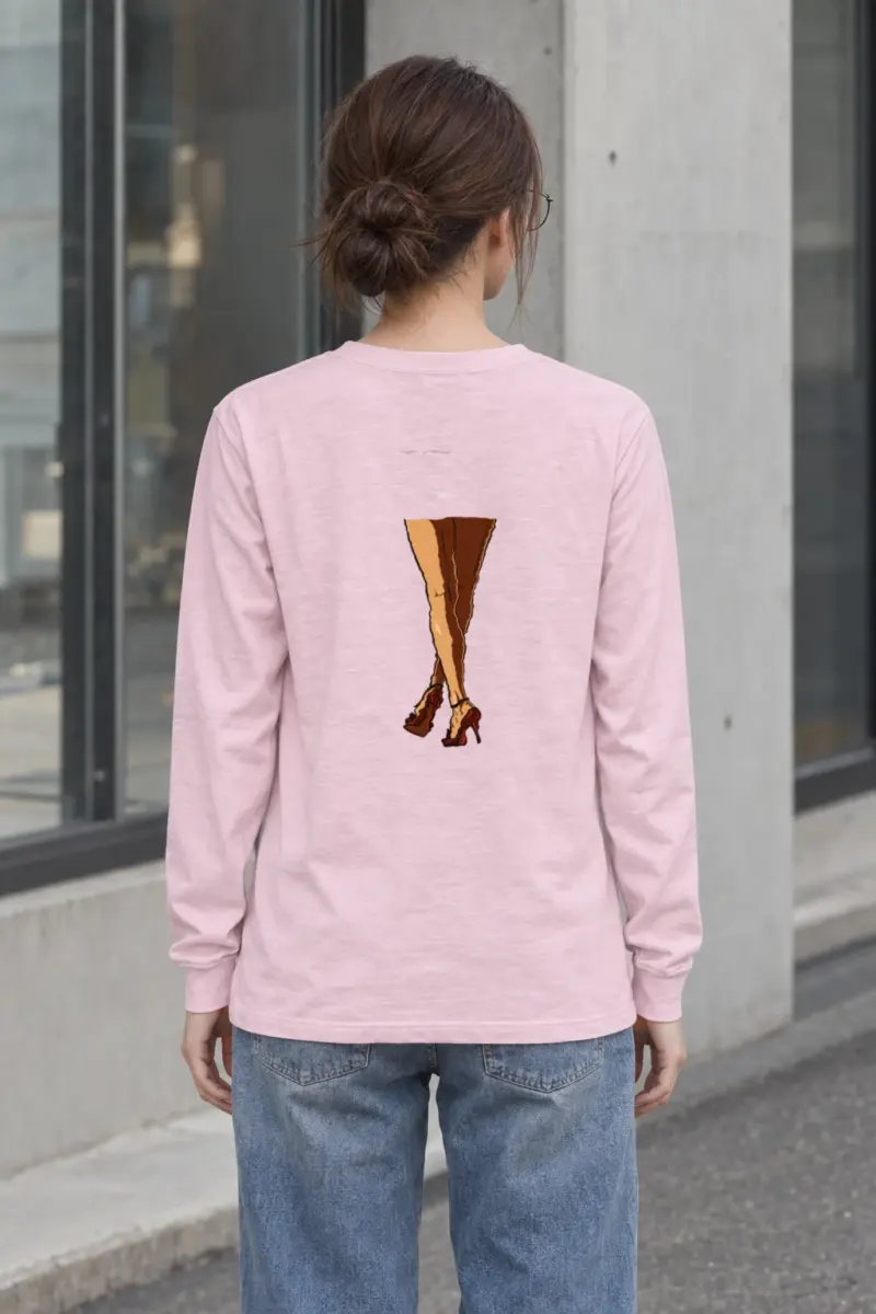 "Red Heel Crossings" Unisex Longsleeve T-shirt