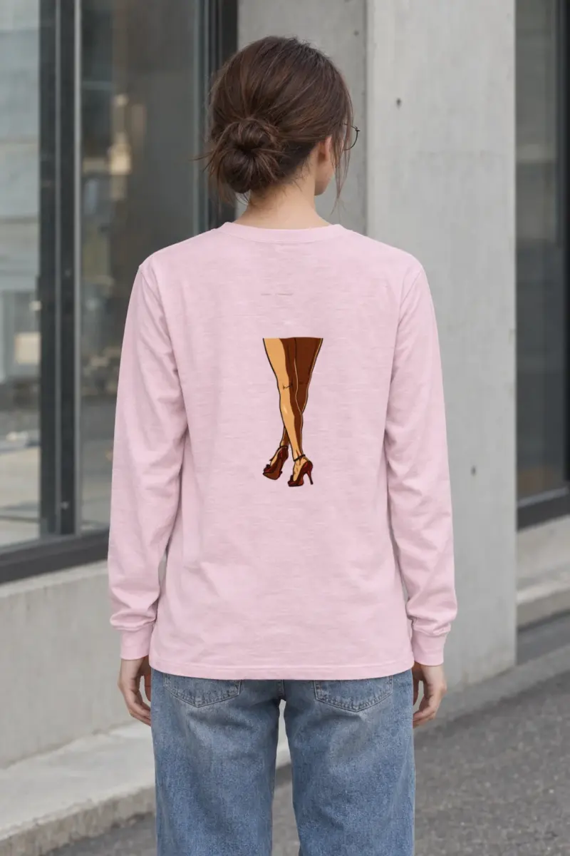 "Red Heel Crossings" Unisex Longsleeve T-shirt