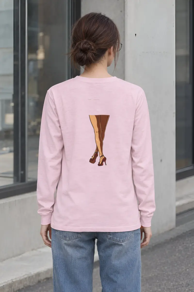 "Red Heel Crossings" Unisex Longsleeve T-shirt