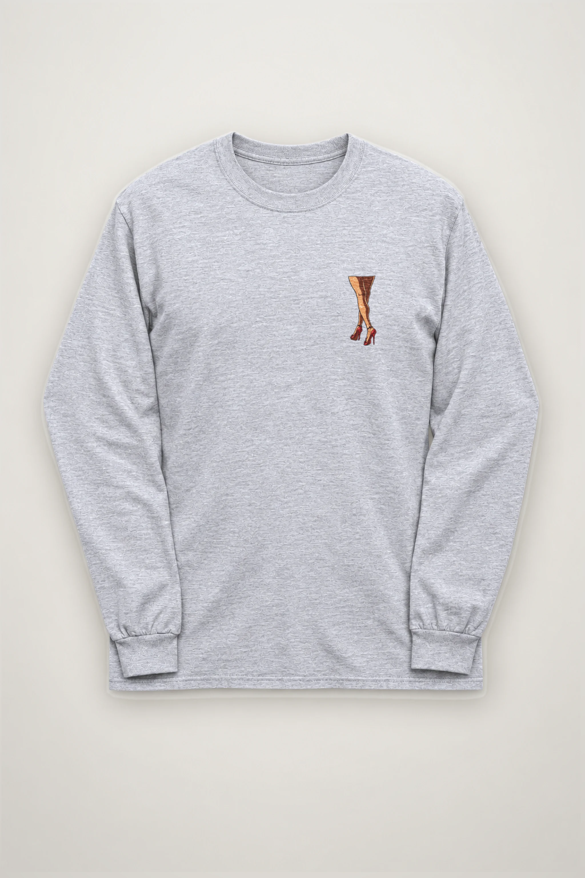 "Red Heel Crossings" Unisex Longsleeve T-shirt
