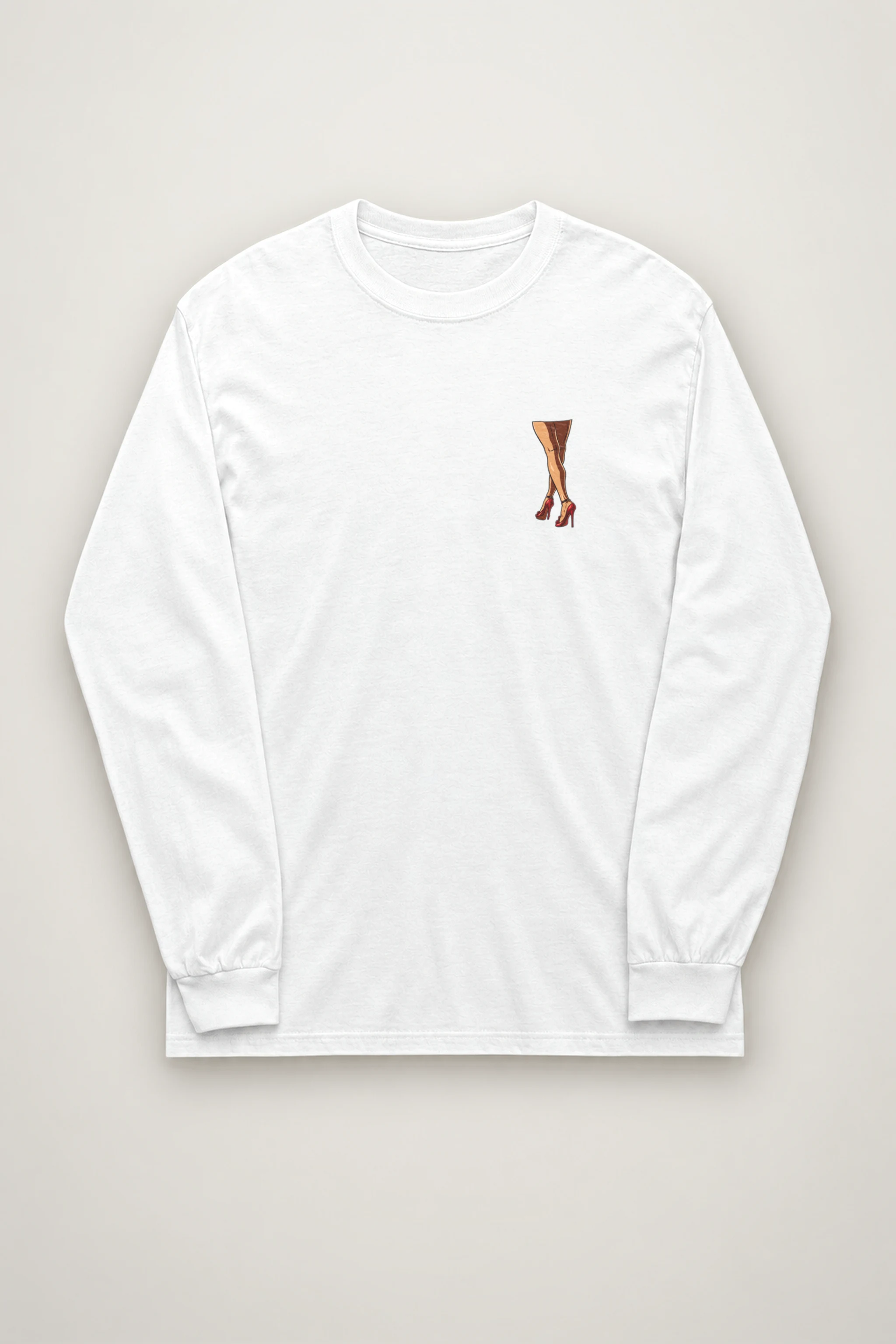 "Red Heel Crossings" Unisex Longsleeve T-shirt