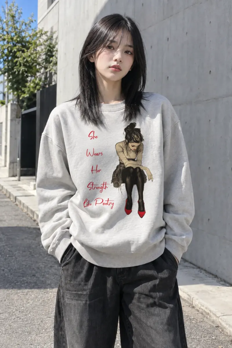 "Red Heel Resolve" Heavy Blend Unisex Crewneck Sweatshirt | Gildan 18000