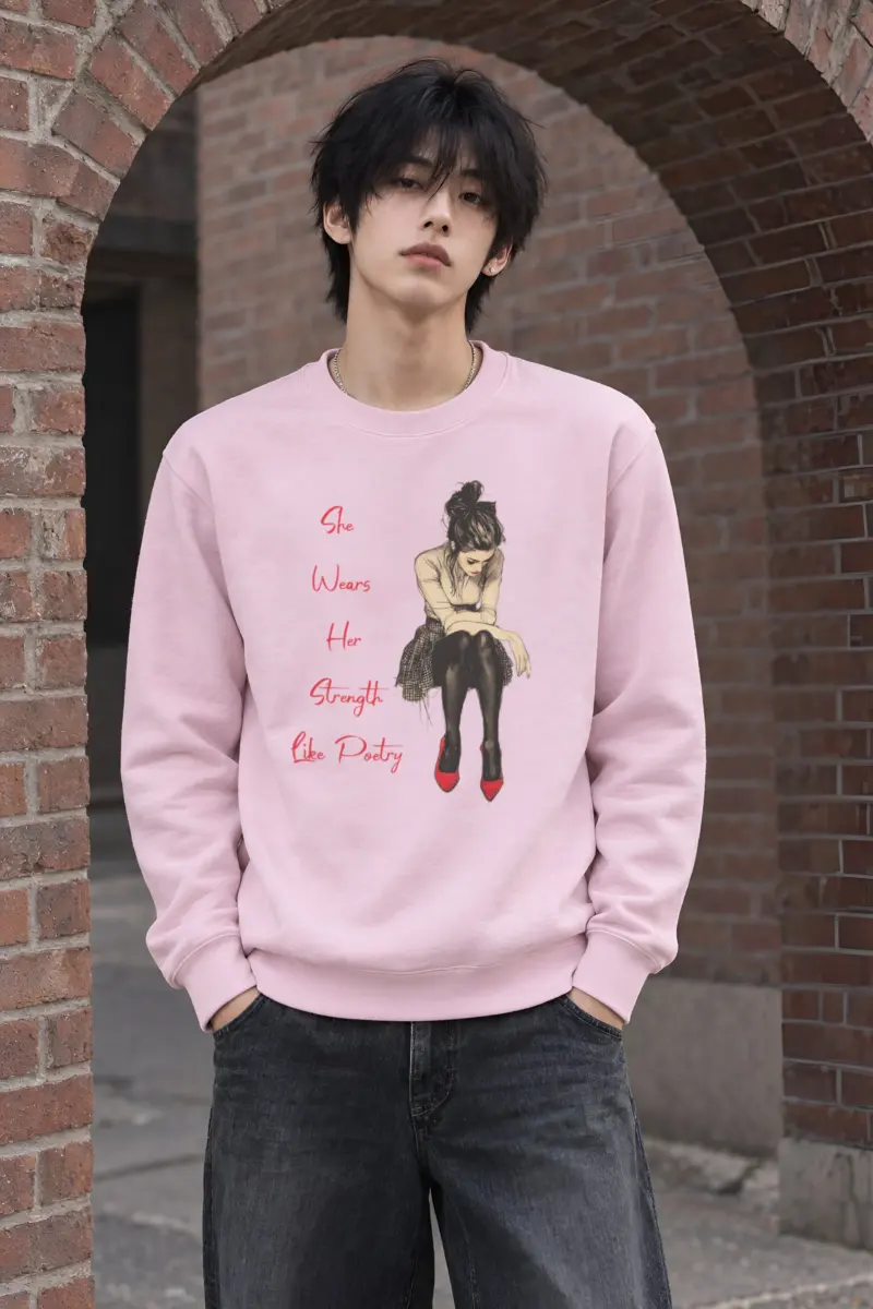 "Red Heel Resolve" Heavy Blend Unisex Crewneck Sweatshirt