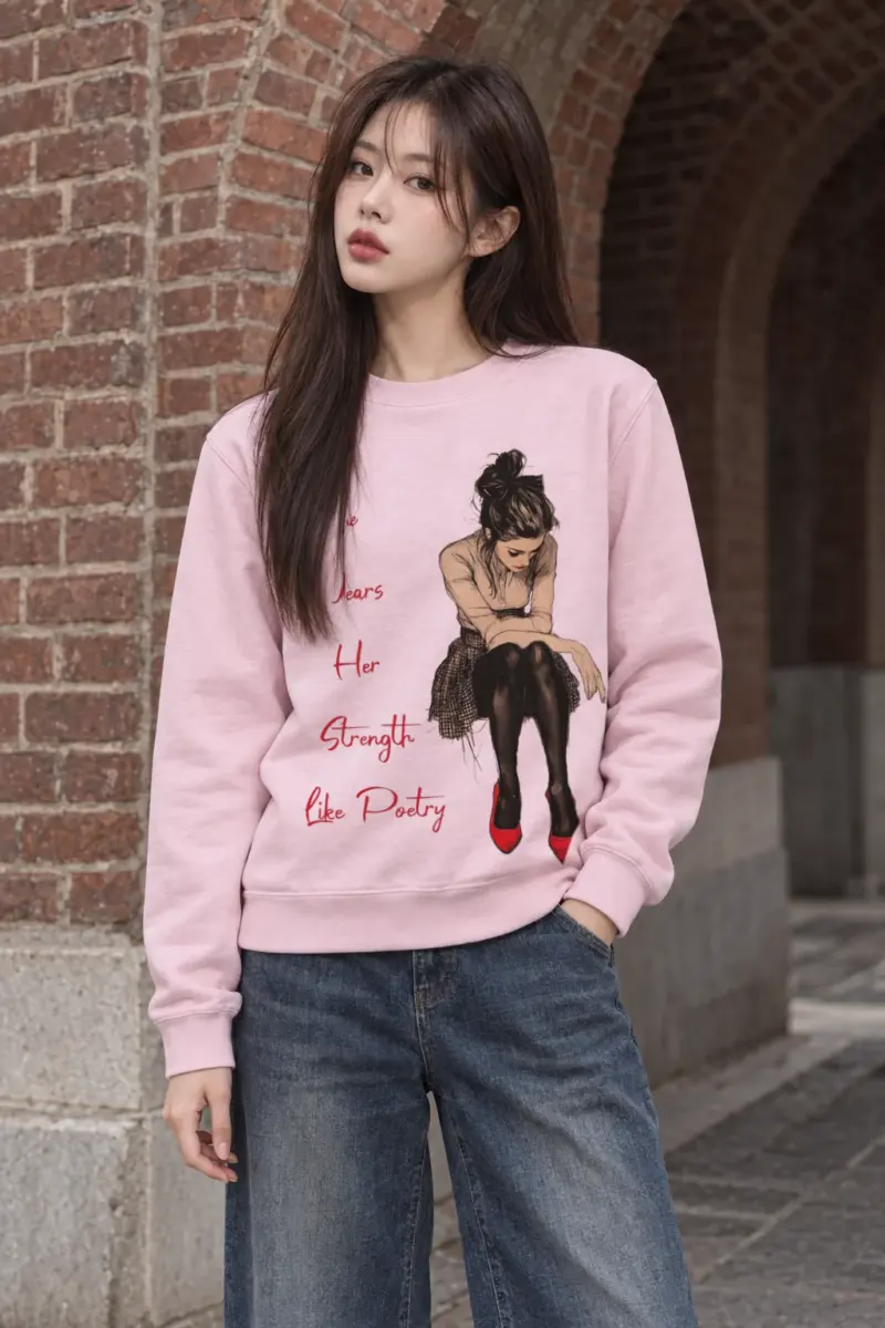 "Red Heel Resolve" Heavy Blend Unisex Crewneck Sweatshirt