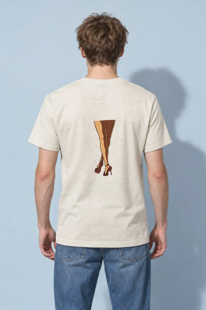 "Red Heel Sketch" Heavyweight Unisex Crewneck T-shirt