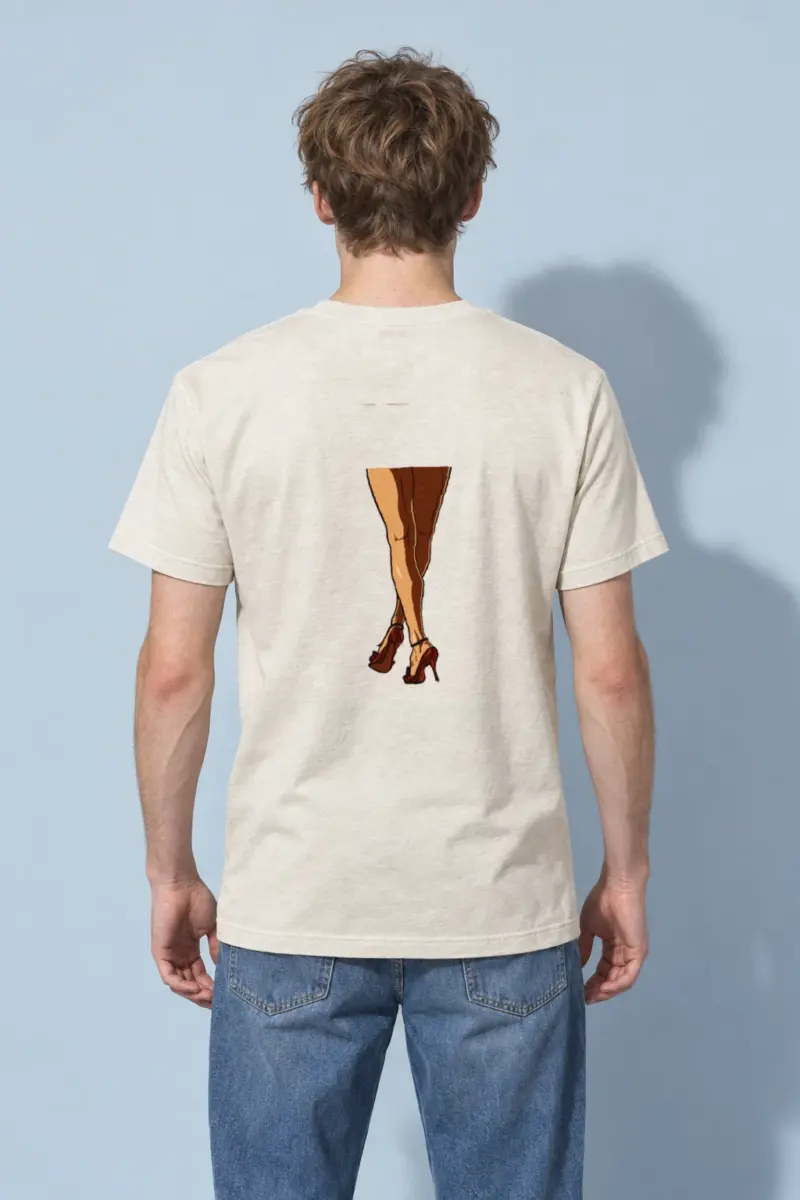 "Red Heel Sketch" Heavyweight Unisex Crewneck T-shirt