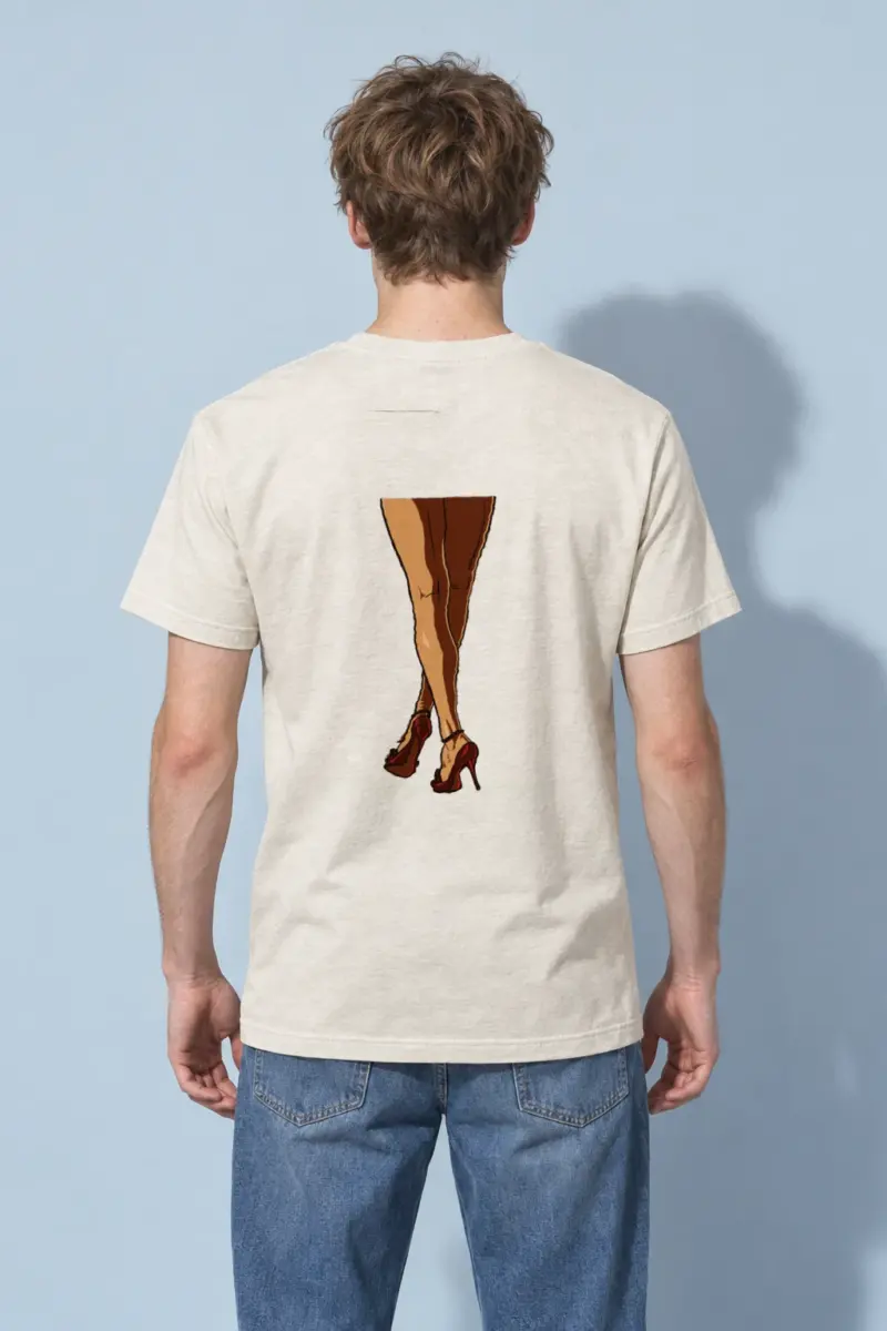 "Red Heel Sketch" Heavyweight Unisex Crewneck T-shirt