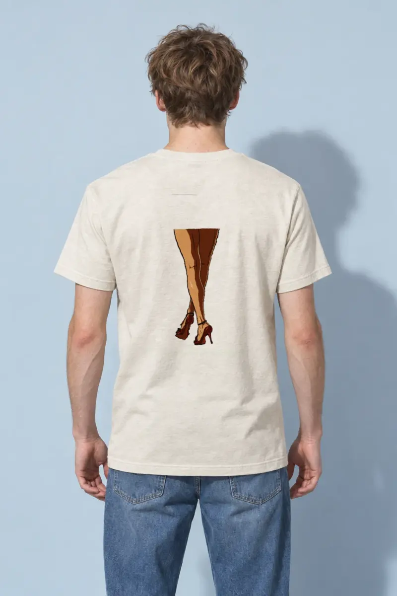"Red Heel Sketch" Heavyweight Unisex Crewneck T-shirt