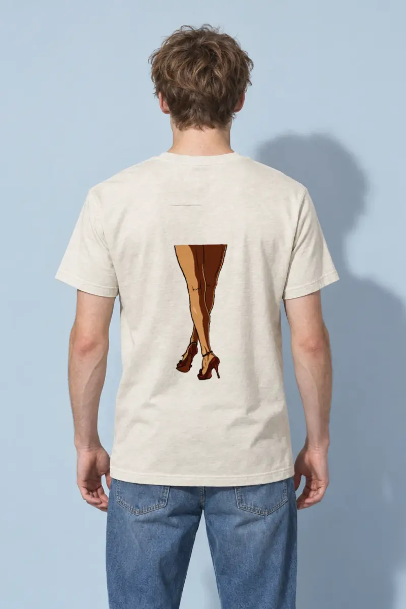 "Red Heel Sketch" Heavyweight Unisex Crewneck T-shirt