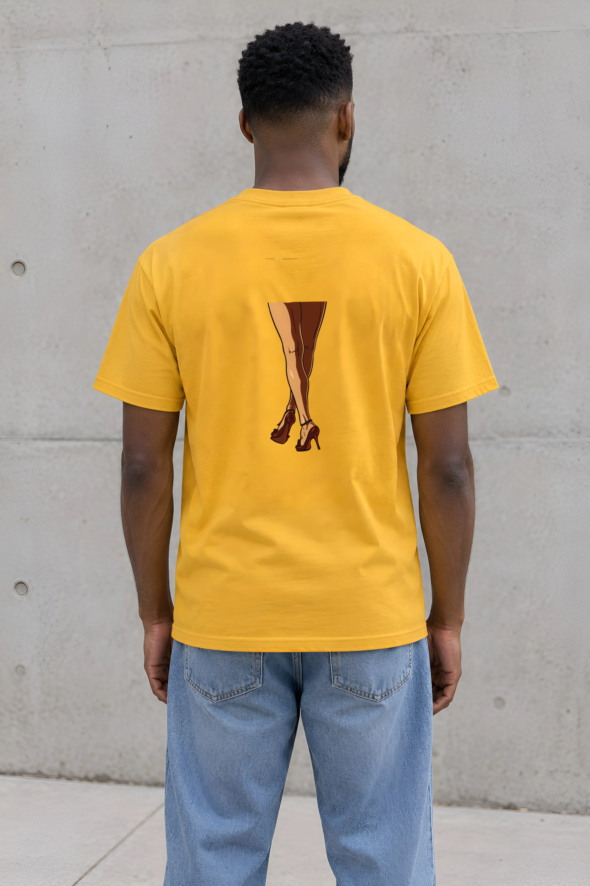 "Red Heel Sketch" Heavyweight Unisex Crewneck T-shirt