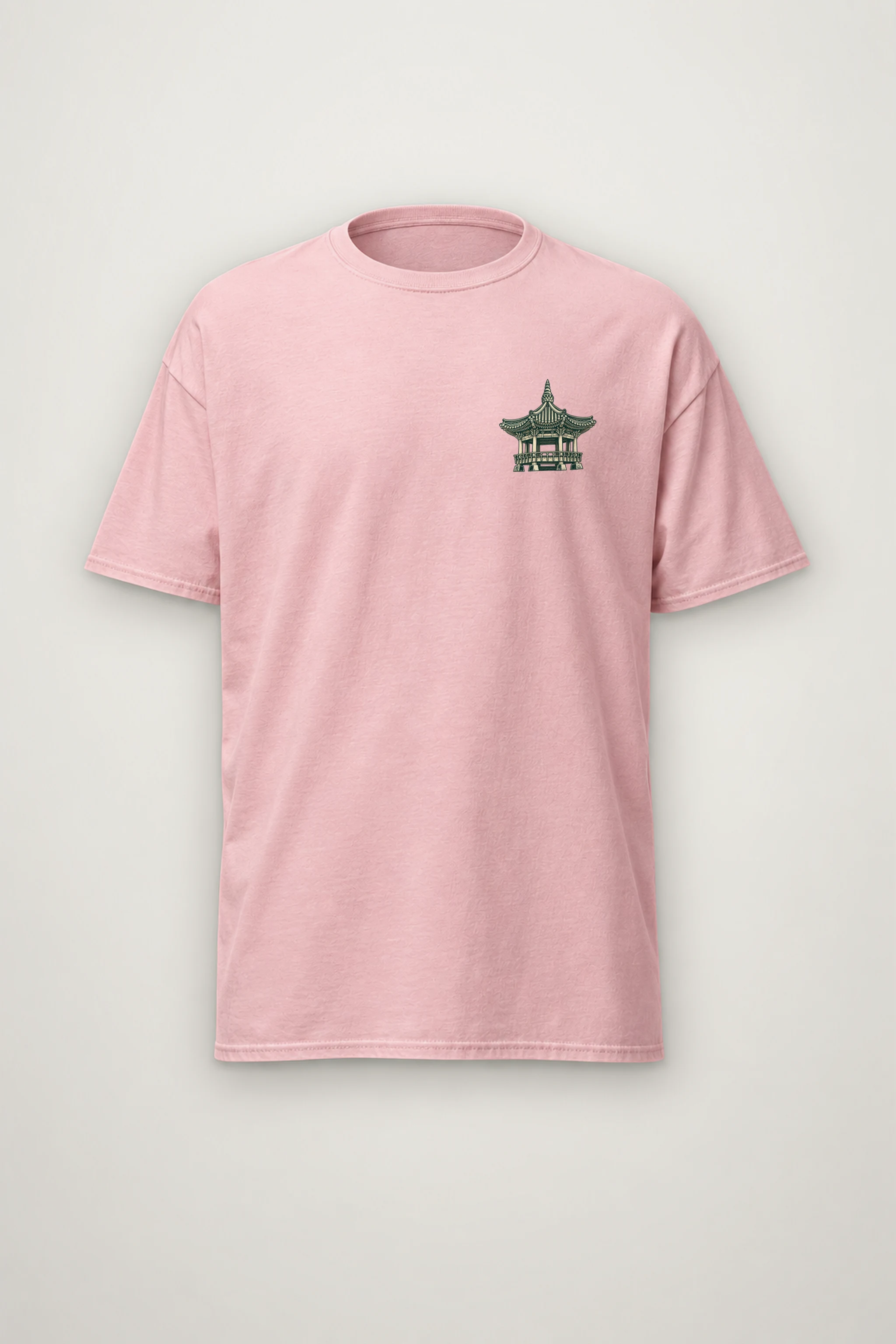 "Red Moon Pavilion" Heavyweight Unisex Crewneck T-shirt