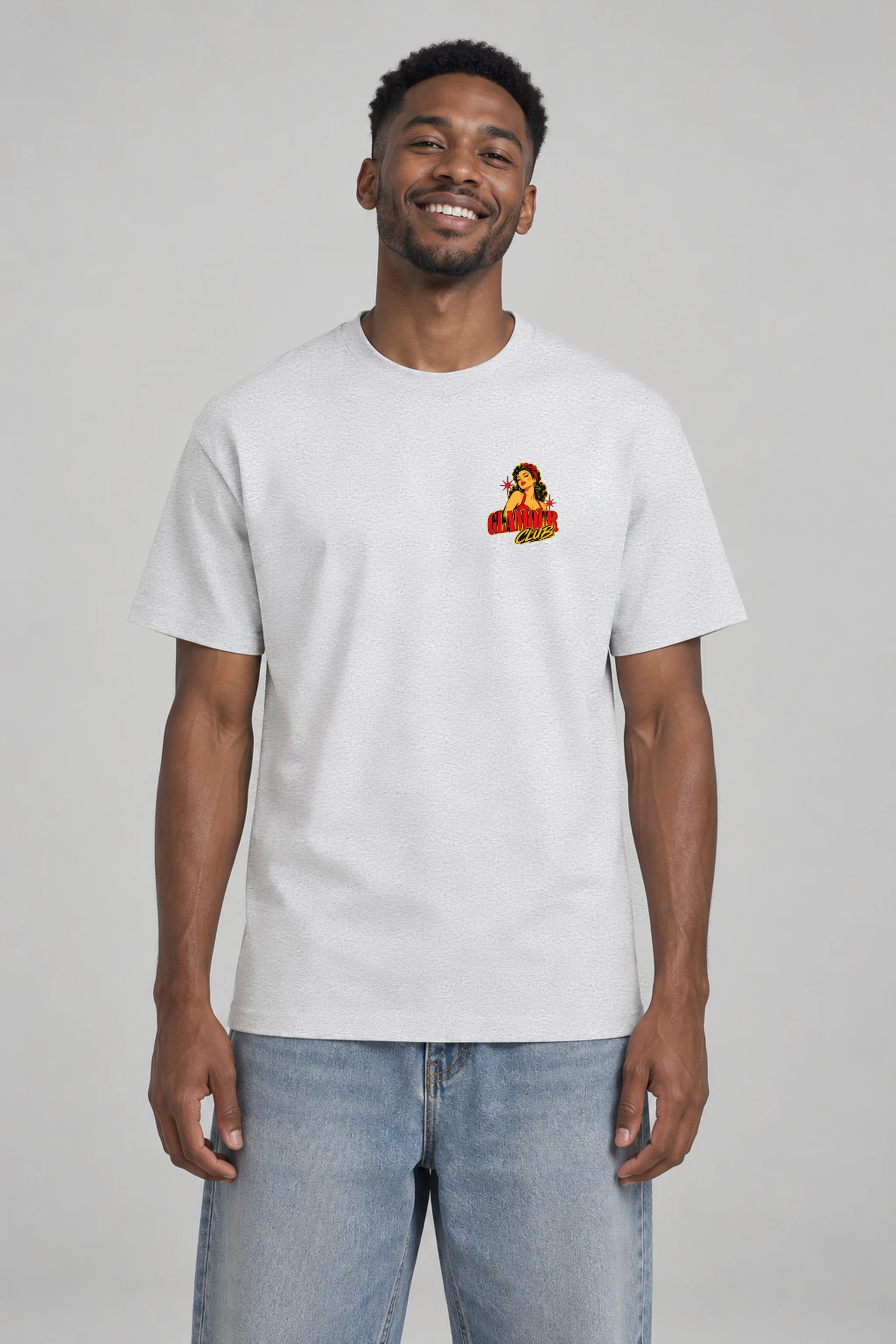 "Red Velvet Muse" Heavyweight Unisex Crewneck T-shirt