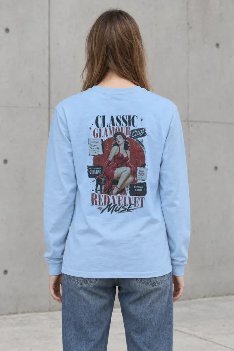 "Red Velvet Muse" Unisex Longsleeve T-shirt