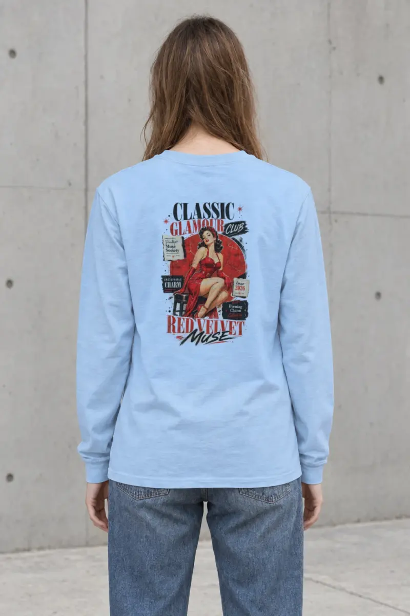 "Red Velvet Muse" Unisex Longsleeve T-shirt