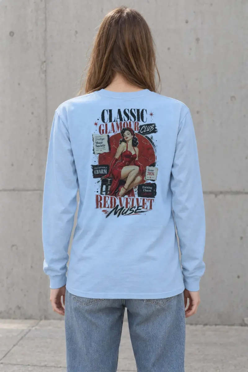 "Red Velvet Muse" Unisex Longsleeve T-shirt