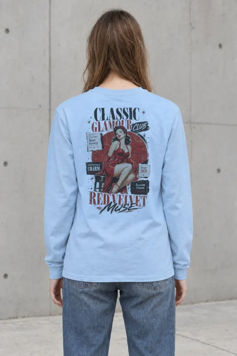 "Red Velvet Muse" Unisex Longsleeve T-shirt