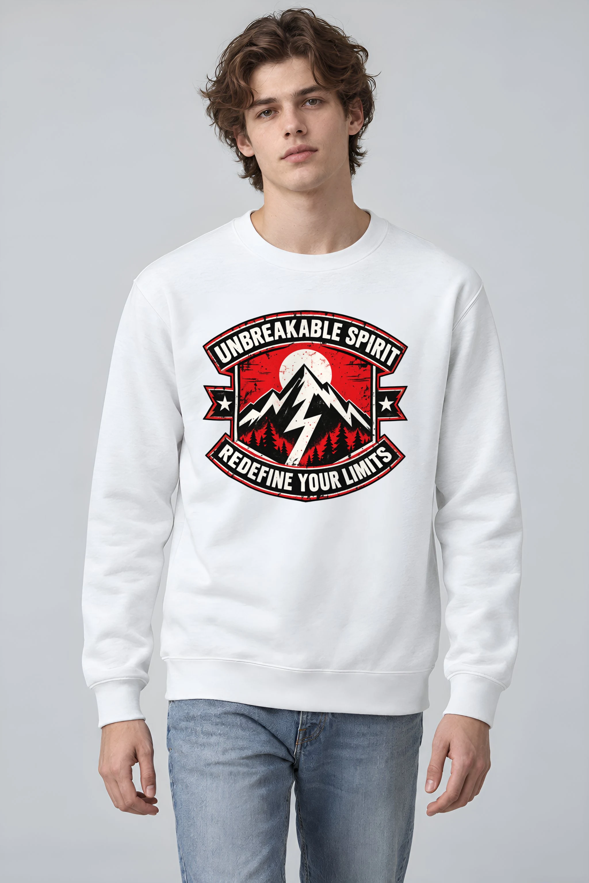 "Redefine Your Limits" Heavy Blend Unisex Crewneck Sweatshirt