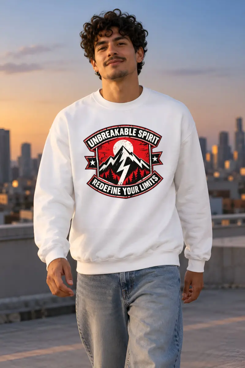 "Redefine Your Limits" Heavy Blend Unisex Crewneck Sweatshirt