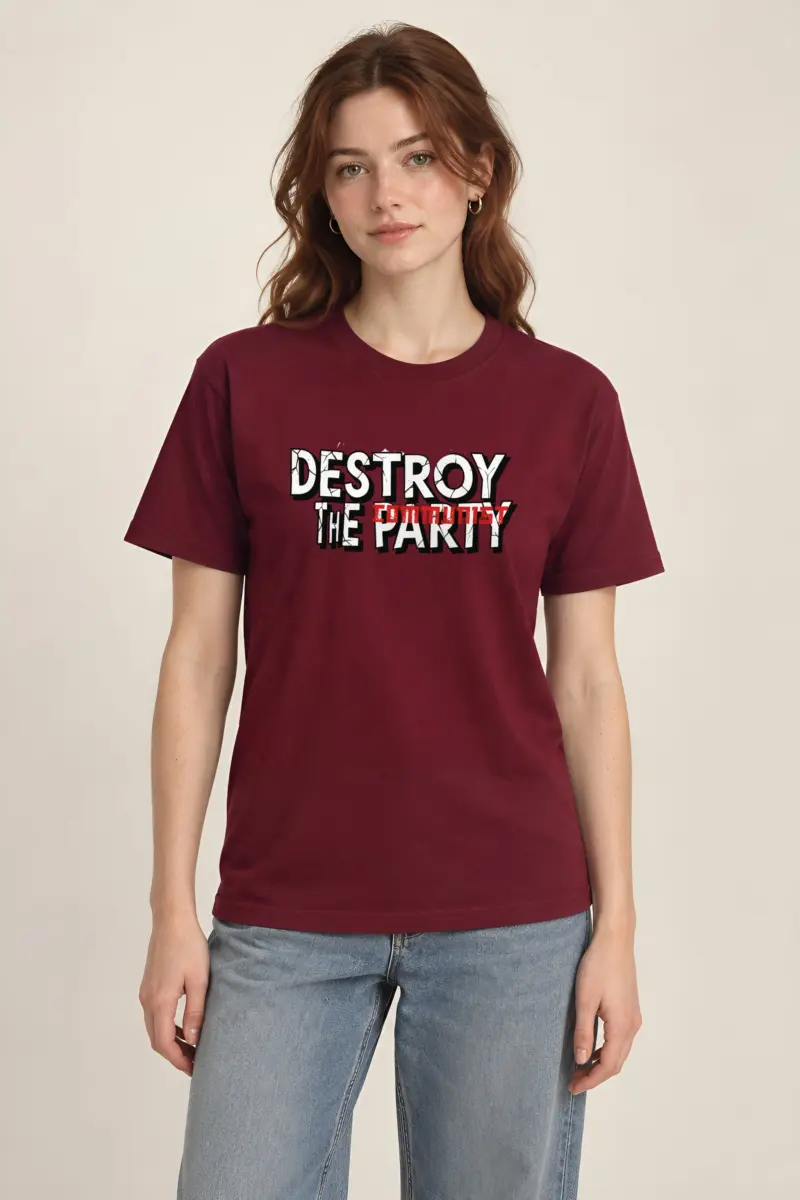 "Redline Resistance" Heavyweight Unisex Crewneck T-shirt