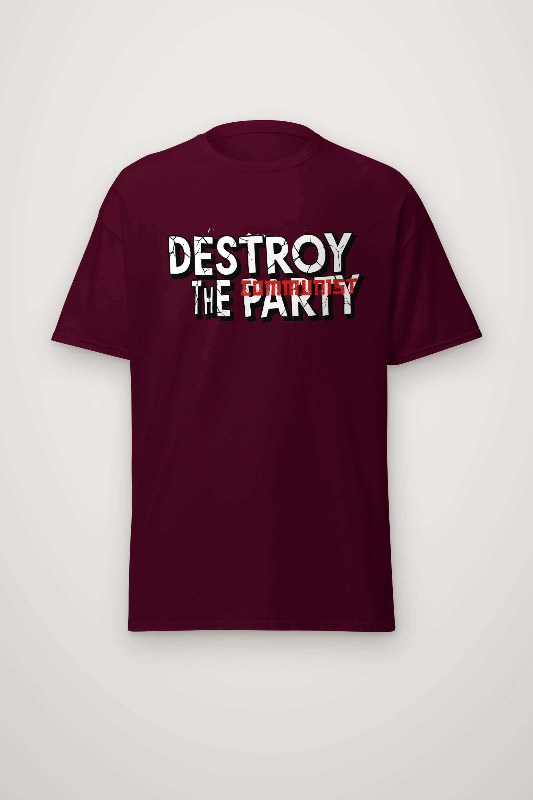 "Redline Resistance" Heavyweight Unisex Crewneck T-shirt
