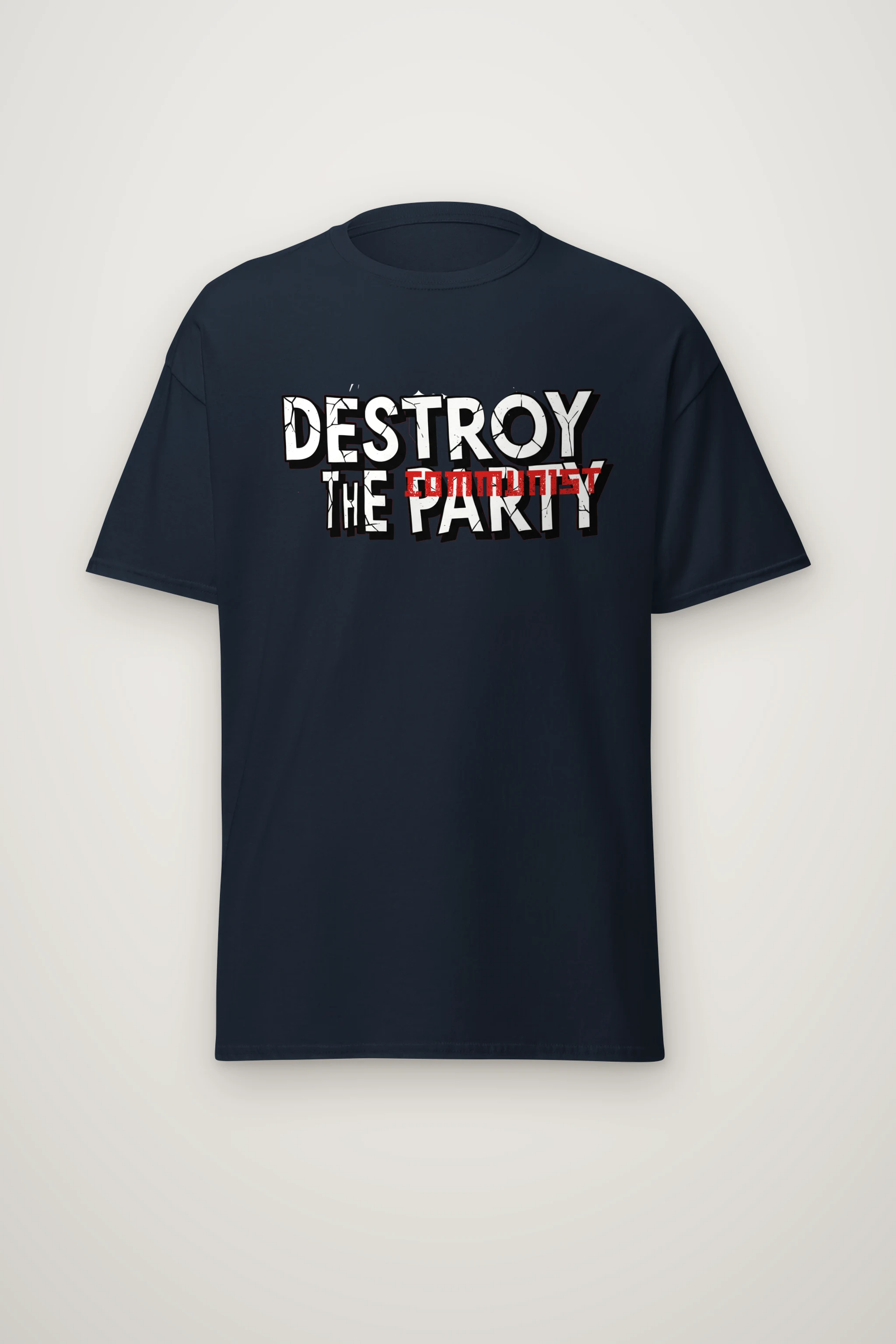 "Redline Resistance" Heavyweight Unisex Crewneck T-shirt