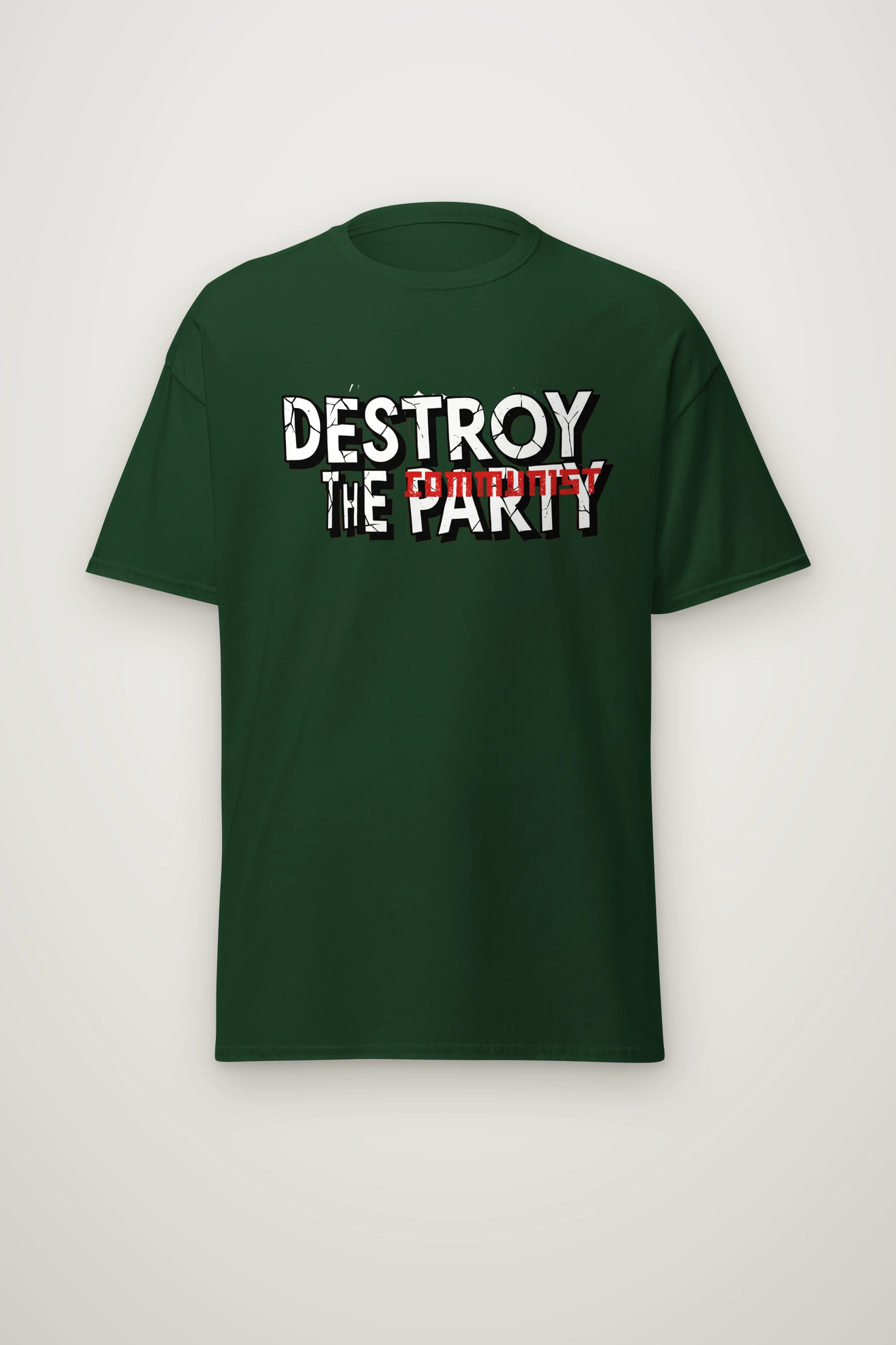 "Redline Resistance" Heavyweight Unisex Crewneck T-shirt