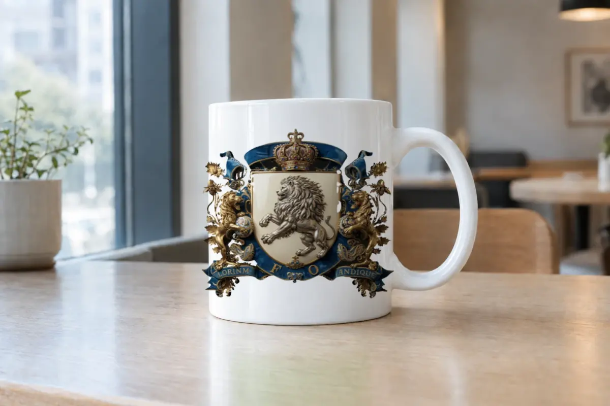 "Regal Lion Crest" 11oz Ceramic Mug