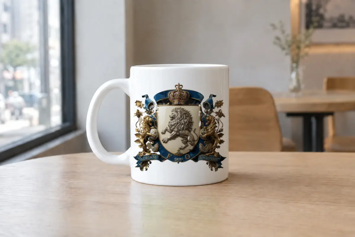 "Regal Lion Crest" 11oz Ceramic Mug