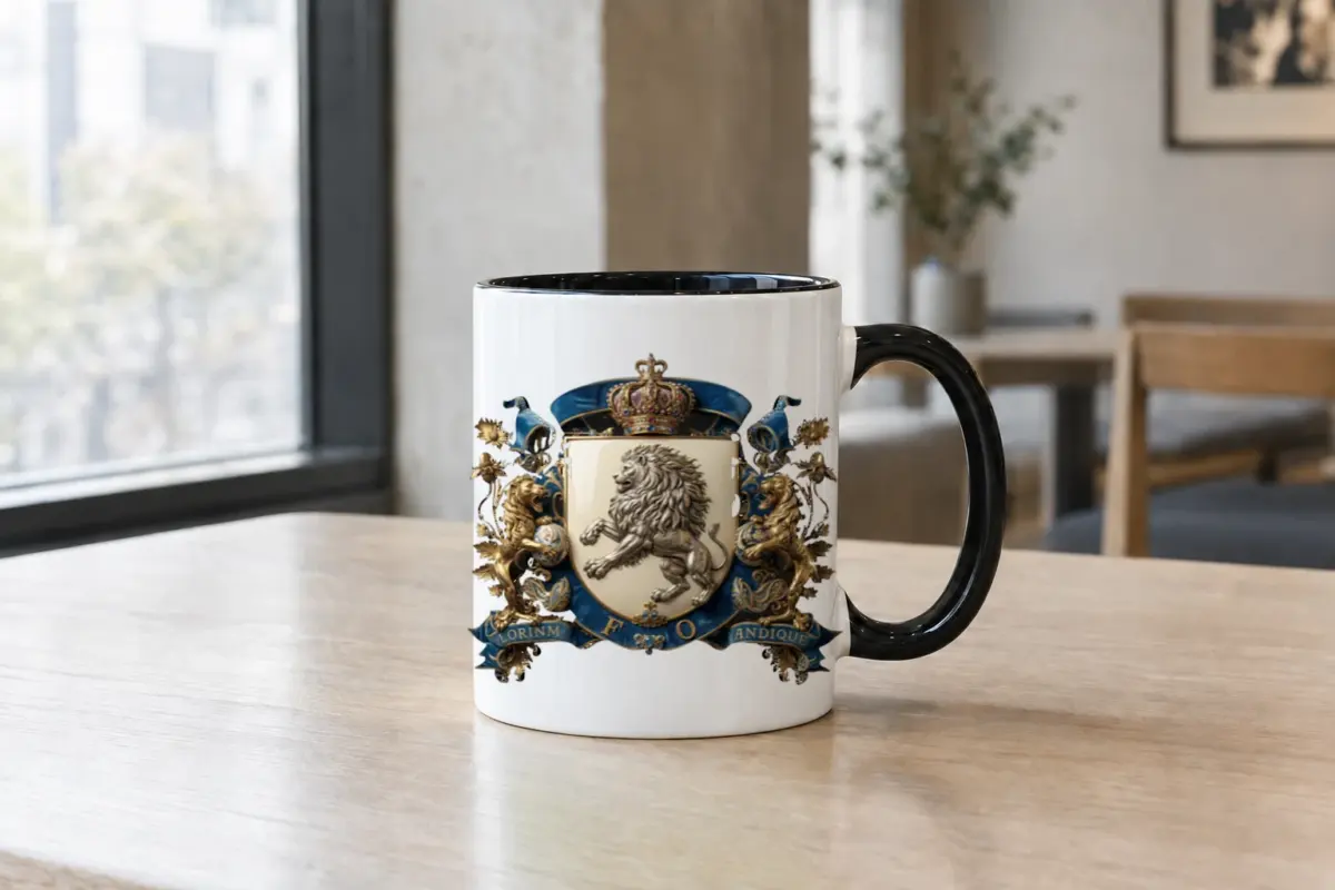 "Regal Lion Crest" 11oz Ceramic Mug