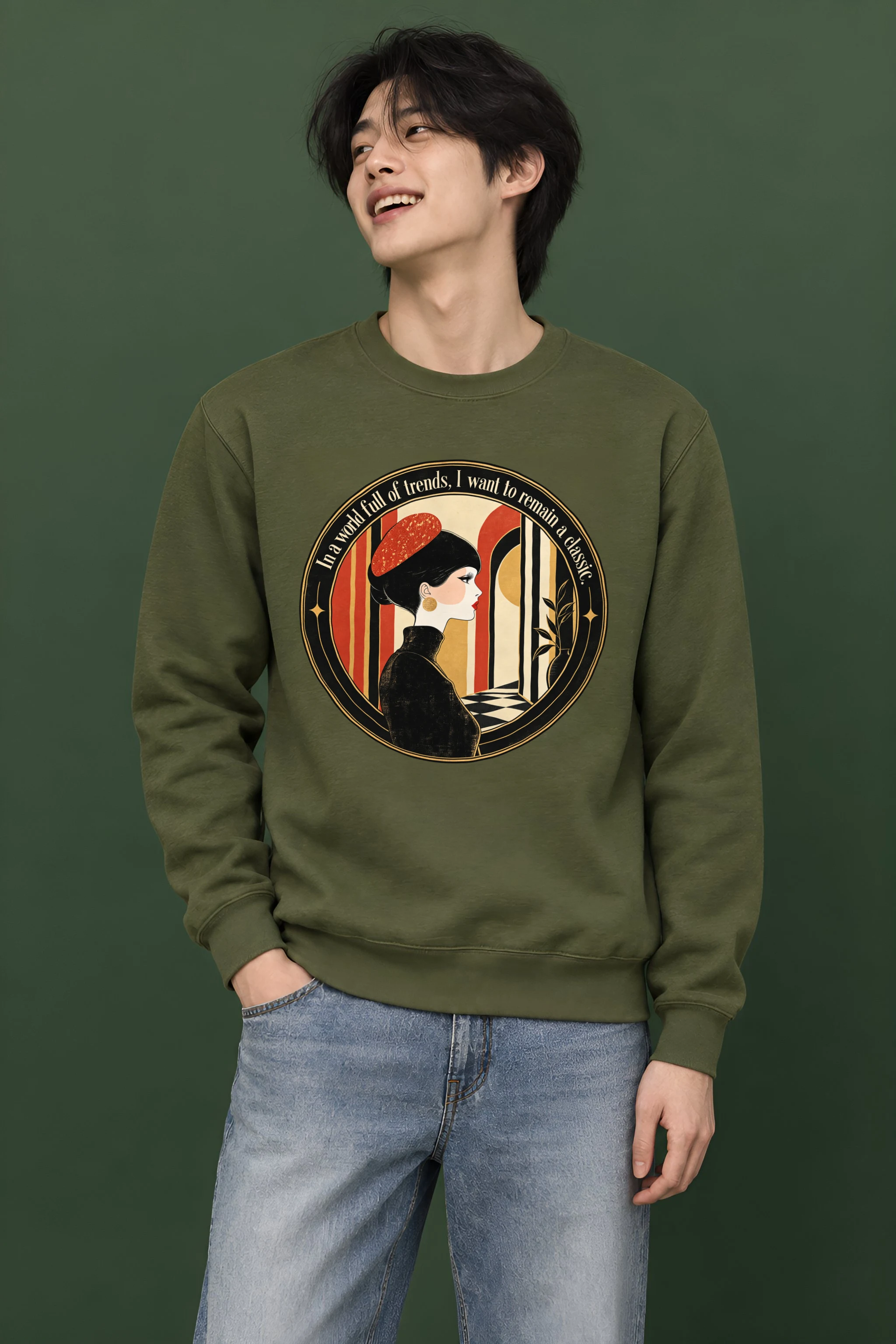 "Remain A Classic" Heavy Blend Unisex Crewneck Sweatshirt
