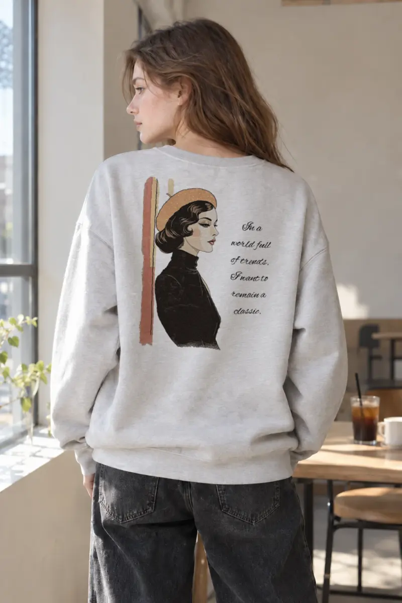“Remain A Classic” Heavy Blend Unisex Crewneck Sweatshirt | Gildan 18000