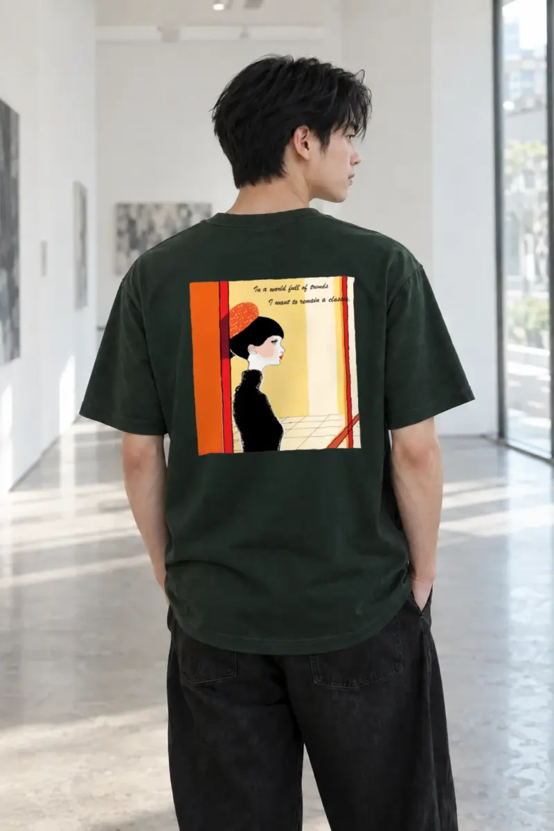 "Remain A Classic" Heavyweight Unisex Crewneck T-shirt | Gildan 5000