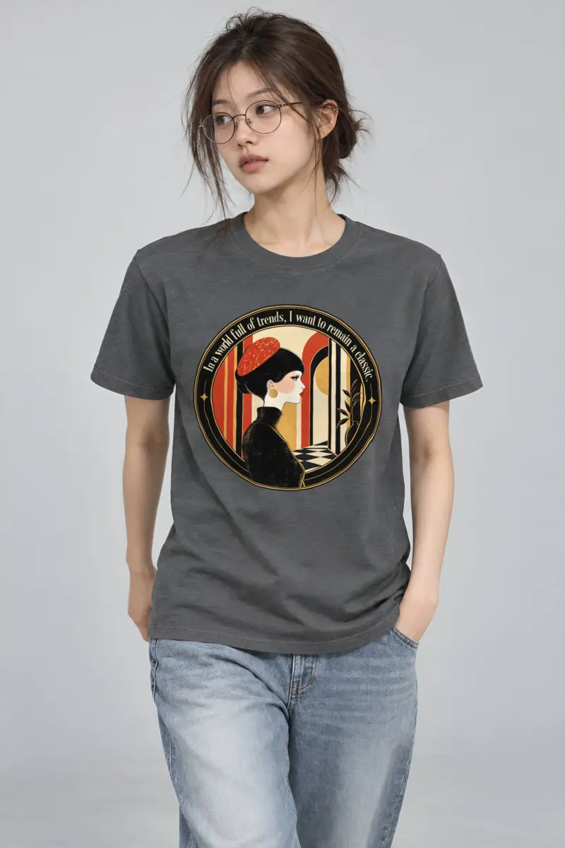 "Remain A Classic" Heavyweight Unisex Crewneck T-shirt